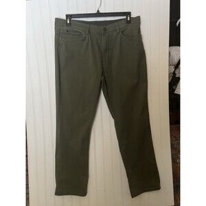 English Laundry Men’s Pants Casual 5-Pocket Jeans Stretch Olive Green 36”x 29”